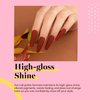 beetles Brown Gel Polish, 1Pcs 15ml Maroon Red Gel Nail Polish Dark Red Gel Polish Deep Burgundy Nail Polish, Manicure Salon DIY UV Lamp Soak Off at Home