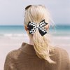 Healeved 4PCS Soccer Hair Bows Soccer Hair Ties Elastic Soccer Hair Scrunchies Soccer Hair Bands Soccer Sports Hair Bow Soccer Hair Accessories for Girls