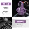 vvag Gear Shift Hoodie, Hoodie Car Gear Shift Cover, Car Shift Knob Hoodie, Automotive Interior Accessories, Universal Fit Knob Cover Gift (Purple)