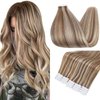 Full Shine Tape in Hair Extentions Human Hair 16 Inch Tape in Extentions Color 10 Highlights 613 Bleach Blonde Seamless Remy Hair Extensions 50Grams Tape in Extensions Human Hair 20Pcs