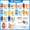 Resholder 30 Sets Christmas Christian Crafts Jesus Lights The Way Stickers Bulk Bible Verse Sticker Religious Cross Ornaments DIY Oil Lamp Craft Kit for Sunday School Classroom Art Xmas Home Church