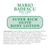 Mario Badescu Super Rich Olive Body Lotion for Dry Skin, Non-Greasy and Creamy Skin Care Moisturizer Infused with Olive Oil, Ideal for All Skin Types, 16 Fl Oz