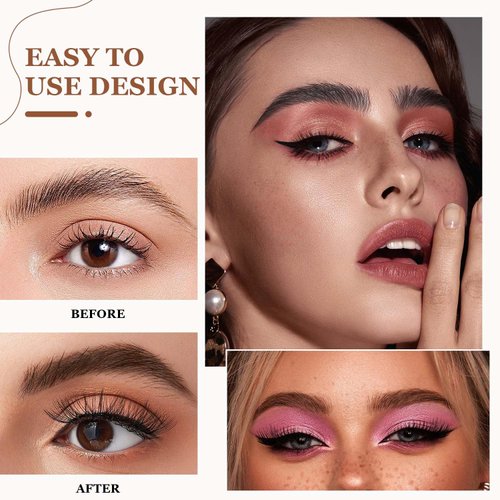 2PCS 3D Microblading Eyebrow Tattoo Pencil 4 Fork Tip, Waterproof Microblading Eyebrow Pencil Contouring Pen, For Natural-Looking Eyebrows,With Micro-Fork Tip(Black and Dark Brown)