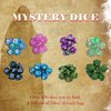HDdais Mystery Dice Set, 7PCS Polyhedral Dice Set D&D Random Pattern, Various Styles, DND Dice Blind Bag Acrylic Dice for Role Playing Game, Dungeons and Dragons Gifts