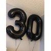 40 Inch Number 8 Balloon, Giant Black 8 18 28 80 Birthday Balloons for Men Boys, 8th Birthday Decorations Party Supplies, Wedding Anniversary, Graduations