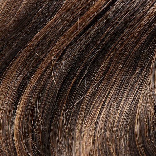 Easihair Mimic Hair Wrap Color 4H27 Iced Mocha - 4.5" Length Hairpiece UpDo Ponytail Accent Synthetic Fiber Curly Wavy Locks Elastic Band Scrunchie Bundle Maxwigs Booklet