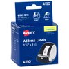 Avery Direct Thermal Address Labels, 1-1/8" x 3-1/2", White, Comparable to DYMO 30251, 130 Blank Labels per Roll, 2 Rolls of Labels, 260 Printable Labels Total (4150)
