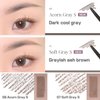 BBIA Last Auto Eyebrow Pencil SLIM 7 Colors – No Sebum Ultra Fine Brow Definer Pencil Retractable Dual-Sided Brush Waterproof Shape & Define & Fill Eye Brow Korean Makeup (S7 SOFT GRAY SLIM)
