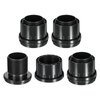 uxcell 4Set Leveling Feet, 2.36" Dia Plastic Adjustable Furniture Leg Leveling Round Tube Insert Screw-in Glide Levelers for Table Chairs Furniture, Black