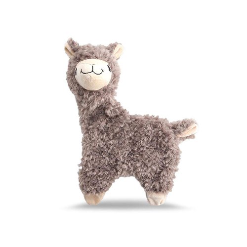 NANDOG Pet Gear My BFF Alpaca Crinkle Dog Toy – Plush Puppy Toy for Small and Medium Breed Non-Aggressive Chewers – Soft 15 Inch Dog Toy Provides Fun and Companionship (Brown)