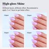 Imtiti Jelly Gel Nail Polish, 1 Pcs 0.5 Fl Oz Lavender Purple Jelly Gel Polish Soak Off LED U V Nail Gel Polish Sheer Translucent Gel Nail Polish DIY Nail Art Starter Manicure Salon Gel Nail Kit