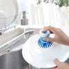Dish Brush with Soap Dispenser for Dishes Pot Pan Kitchen Sink Scrubbing, Blue 2pcs