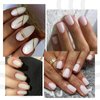 AILLSA Milky White Gel Nail Polish Nude Gel Polish Natural Color Translucent Jelly Gel Polish Soak Off U V Clear Coat Gel Neutral Nails for Winter Nail Art French Manicure at Home 0.51 Fl Oz /GB07