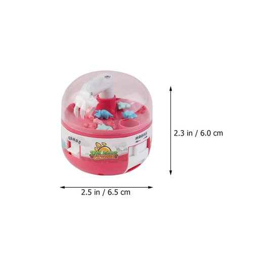 Toddmomy 2pcs Mini Claw Claw Machine Mini Claw Machines Wear-Resistant Claw Machines Desktop Claw Toy Toys for Mini Claw Machine Dinosaur Household Claw Toy Vending Machine Abs Aldult Child