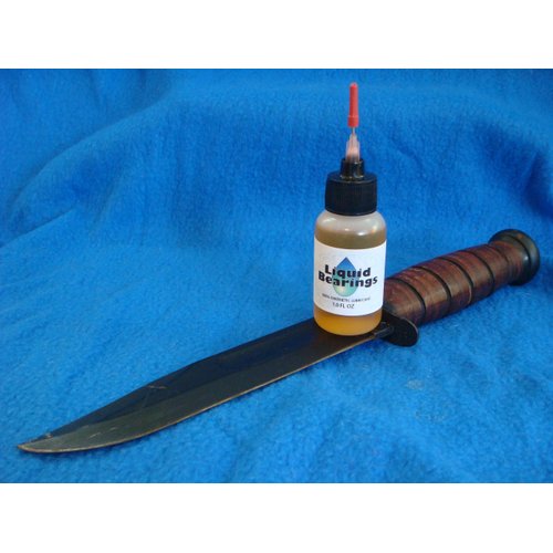Liquid Bearings, The 100%-synthetic Oil for folding and fixed-blade knives, SUPERIOR rust prevention and lubrication!