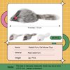 60 Pcs Furry Mice Interactive Catch Play Rabbit Fur Mouse Cat Toy Rattle Sound Rat Plush for PET Cats and Kittens, 3 Colors