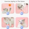 GADGATRON Funny Interactive Cat Toy Ball Launcher Gun with 100 Pcs Cat Pompom Ball & 3 Ping-Pong Pinballs Kitten Toys Launcher Cat Plush Silent Ball Gun Interactive Toy Cat Toys