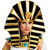 BARTOSI Pharaoh Hat Headpiece Cleopatra Costume Headband Egyptian Headdress Halloween Hair Accessories for Women and Men