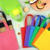 Aneco 30 Pack Reusable Non-woven Party Favor Bag 8×8 Inch Tote Bags Bulk with Handles Rainbow Goodies Gift Bags for Birthday Wedding Party