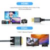 Twozoh HDMI to VGA Cable 5FT. Aluminum Alloy Shell Nylon Braided & Gold-Plated Support 1080P/60HZ