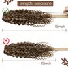 Hetto Curly Hair Extensions Clip in Human Hair #P4/27 Brown Highlight Blonde Curly Clip in Hair Extensions Human Hair Natural Wavy Hair Clip in Extensions 16 Inch 7Pcs 105g