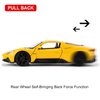 RMZ City Alloy Toy Car, 1/36 Scale Maserati MC20 Diecast Model Car, Toy Car with Pullback Function, Model Toys for Collecting and Decorating, Car Gifts for Boys and Girls (Yellow)