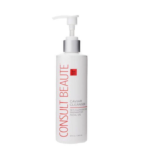 Consult Beaute - Caviar Facial Cleanser - Gentle Face Wash and Makeup Remover - Gel to Foam - Skin Nurturing Lime Pearl Caviar - Aloe - Bergamot Fruit Oil - Dry, Normal and Oily Skin - 8 Fl. Oz.