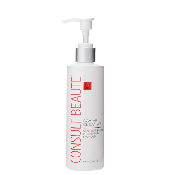 Consult Beaute - Caviar Facial Cleanser - Gentle Face Wash and Makeup Remover - Gel to Foam - Skin Nurturing Lime Pearl Caviar - Aloe - Bergamot Fruit Oil - Dry, Normal and Oily Skin - 8 Fl. Oz.