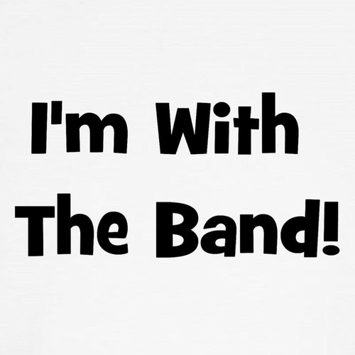 CafePress I'm with The Band. Dog T Shirt Dog T-Shirt, Pet Clothing, Funny Dog Costume