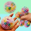 4 Pcs Squishy Stress Balls Fidget Toys for Adults, Stress Relief Squeeze Fidget Balls Set for Party Favors Birthday and Goodie Bag Stuffers
