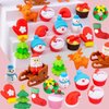 48pc Christmas Erasers for Kids Bulk Puzzle Eraser Desk Pets Holiday Erasers for Kids Christmas Party Favors Classroom Rewards