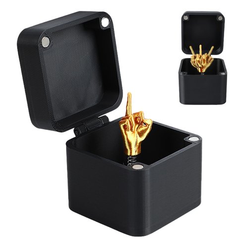 Krilves Middle Finger in A Box, White Elephont Gifts, Middle Finger Surprise Gift Box, Funny Middle Finger Surprise Gift Box, Perfect Adult Prank Pop Up Gift, Novelty Fun Prank Gift