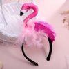 IMIKEYA Flamingo Headband, Pink Costume Headband for Children, Flamingo Hair Accessory for Tropical Carnival Party Decoration, Photography Prop, Holiday Headband