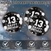 13th Birthday Party Supplies Black Themed 13th Disposable Tableware Decorations Plates Napkins Set for Kids Boys Teenager Favors