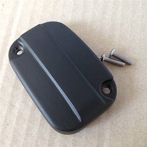 HONGK- Black Motorcycle Front Brake Fluid Reservoir Cap Compatible with 2007 2008 2009 2010 2011 2012 2013 2014 2015 Harley Davidson Electra Glide Road [B01BI82W30]