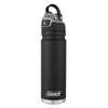 Coleman AUTOSEAL FreeFlow Stainless Steel Water Bottle, Black, 24 oz