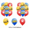 School Bus Birthday Party Decorations School Bus Party Supplies Includes School Bus Happy Birthday Banner Cake Cupcake Toppers Balloons for School Bus Party Favors Back to School Party Supplies