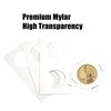 MUDOR Upgraded Premium Coin Flips for Cents, 200 Pack Cardboard Coin Holder, Mylar Coin Flips 2x2, Paper Coin Holders