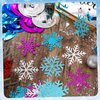 Clabby 48 Pcs Christmas Winter Snowflake Hanging Swirls Decorations Snowflakes Hanging Ceiling Streamers Glittery Snowflakes Ornament for Christmas Winter Snowflake Party Birthday Party