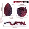 Dragon Egg-3D Printed Dragon in Egg,Crystal Dragon Articulated Dragon Adults Fidget Toys for Autism ADHD,3D Printed Gift Toy, Executive Desk Toys,Home Office Decor