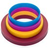 GreenOlive Rolling Pin Guide Ring Spacer Bands (8 Piece Set) Multicolored Flexible Silicone Slip On Baking Accessories Fit 1 3/4” to 2” Wide Dough Rollers