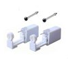 XUKEKOY 2 Pack Nose Piercing Gun Disposable Self Ear Nose Piercing Gun Kit Safety Painless Piercing Gun Kit with Stud (Black)