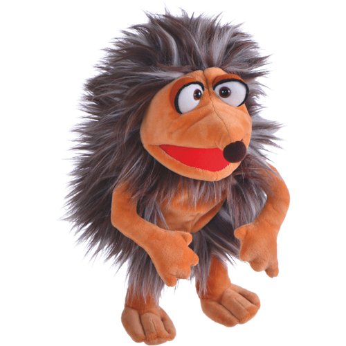 Living Puppets - Pik The 12-Inch Brown Hedgehog, Plush Hand Puppet for Boys and Girls
