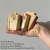 Turmeric Soap Box - Assorted 3 Bar Set, All Natural, Artisan, Clay, Goat Milk, For Face and Body All ages, Moisturing Creamy Lather