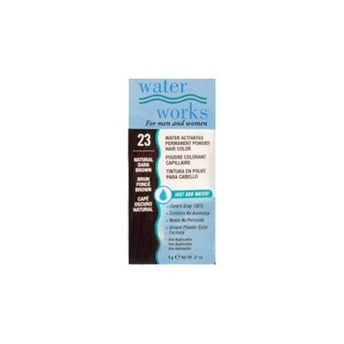 Water Works Waterworks Powder Hair Color #23 Natural Dark Brown, 0.21 Oz (Pack of 4)