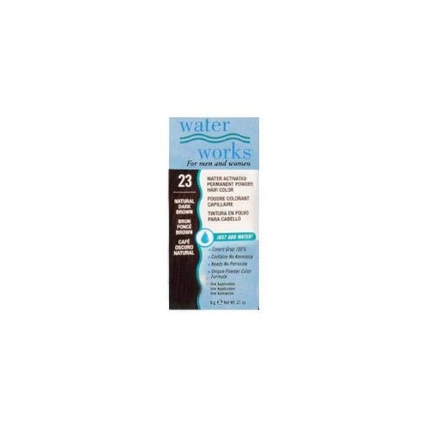 Water Works Waterworks Powder Hair Color #23 Natural Dark Brown, 0.21 Oz (Pack of 4)