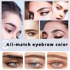 AMCMLLHS Eyebrow Tint,Instant Eyebrow Color,Instant Brow Dye Kit,Eyebrow Dye,Professional Makeup Tinted Eyebrow Mascara,Eyelash and Brow Color with Natural Effects,Safe & Easy to Use-Light Brown