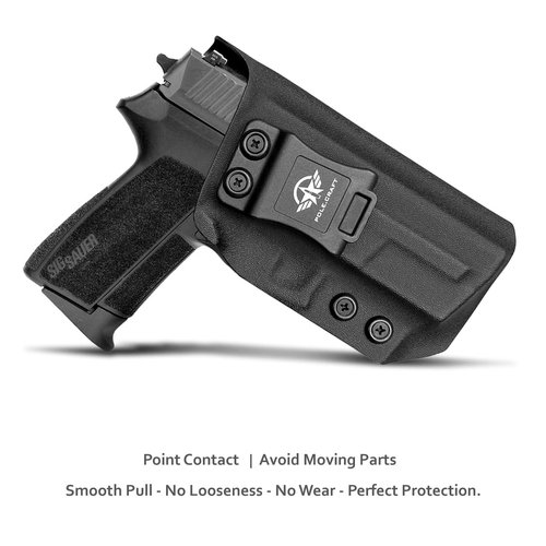 Sig SP2022 Holster IWB Kydex for Sig Sauer SP2022 Compact Holsters Concealed Carry - Inside Waistban Carry Concealed Holster Sig SP2022 Pistol Gun Case Accessories (Black, Right Hand)