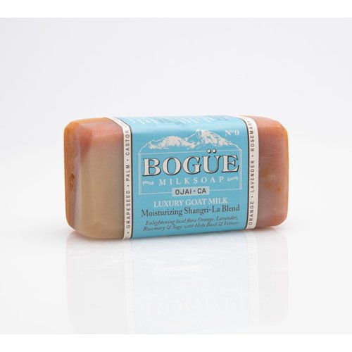 Luxury Goat Milk Soap- BOGUE No.9 Moisturising Shangri La Blend FROM Ojai CA- Enriching local flora of Orange, Lavender, Rosemary & Sage with Holy Basil & Vetiver