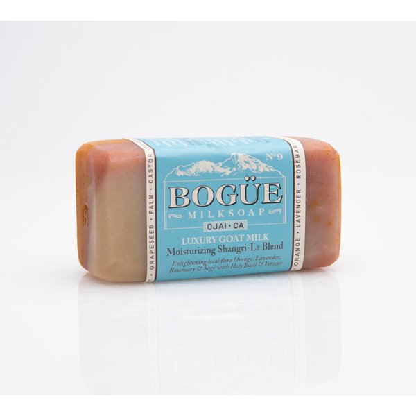 Luxury Goat Milk Soap- BOGUE No.9 Moisturising Shangri La Blend FROM Ojai CA- Enriching local flora of Orange, Lavender, Rosemary & Sage with Holy Basil & Vetiver